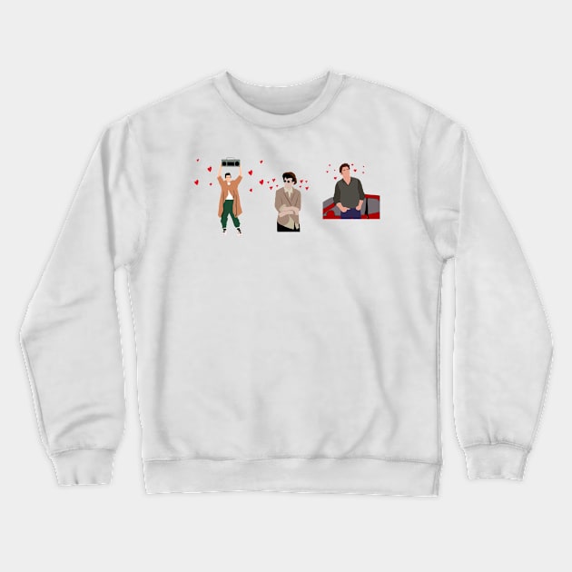 80s heartthrob line up Crewneck Sweatshirt by Penny Lane Designs Co.